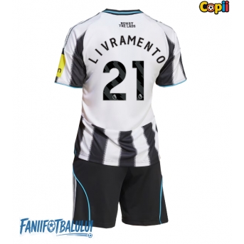 Newcastle United Tino Livramento #21 Echipament de Fotbal Replică 2025-26 Copii Acasa (+ Șorturi)